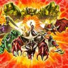 Kaijudo Characters Poster Diamond Paintings