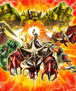 Kaijudo Characters Poster Diamond Paintings