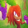 Knuckles The Echidna And Grapes Diamond Paintings