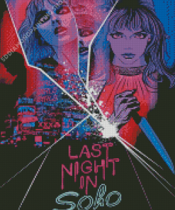 Last Night In Soho Poster Art Diamond Paintings