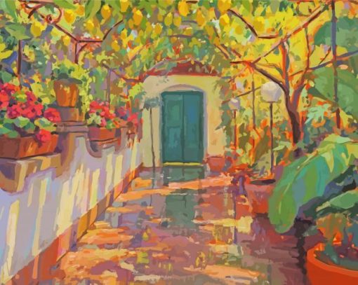 Lemon Tree Garden Diamond Painting