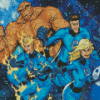 Marvel Fantastic Four Characters Diamond Paintings