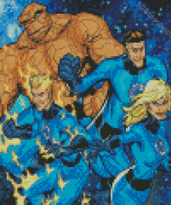 Marvel Fantastic Four Characters Diamond Paintings