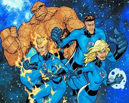 Marvel Fantastic Four Characters Diamond Paintings