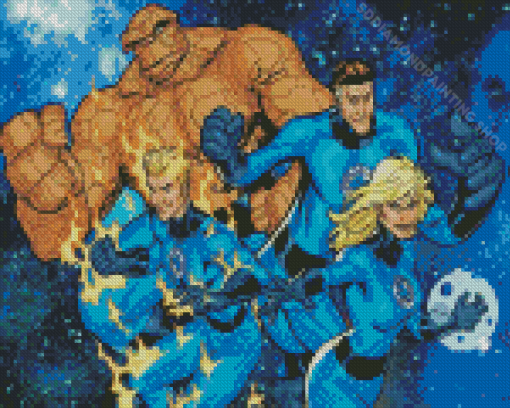 Marvel Fantastic Four Characters Diamond Paintings