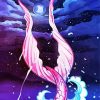 Mermaid Tail At Night Art Diamond Painting