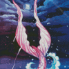 Mermaid Tail At Night Art Diamond Painting