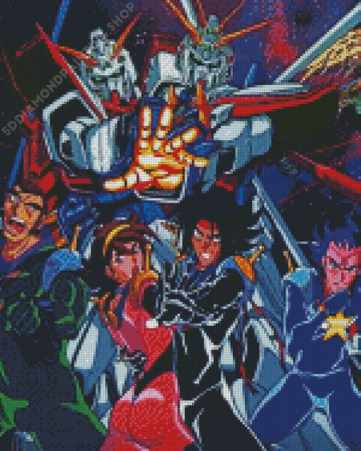 Mobile Fighter G Gundam Diamond Paintings