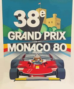 Monaco Grand Prix Poster Diamond Painting