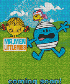 Mr Men Little Miss Poster Diamond Paintings