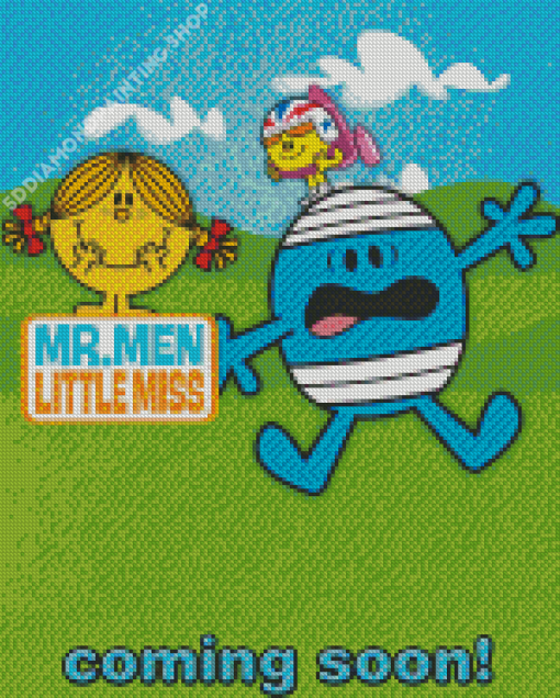 Mr Men Little Miss Poster Diamond Paintings