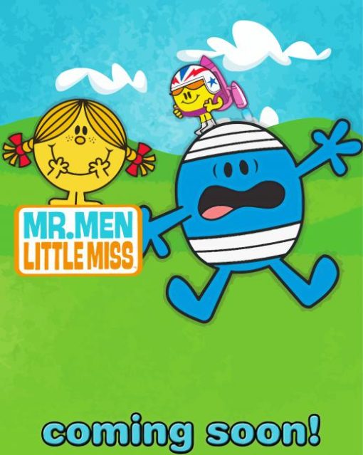 Mr Men Little Miss Poster Diamond Paintings