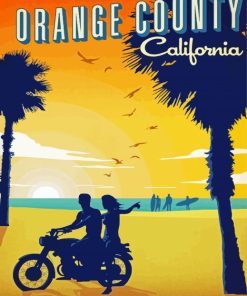 Orange County Poster Diamond Paintings