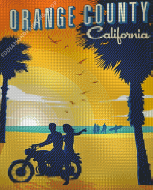 Orange County Poster Diamond Paintings