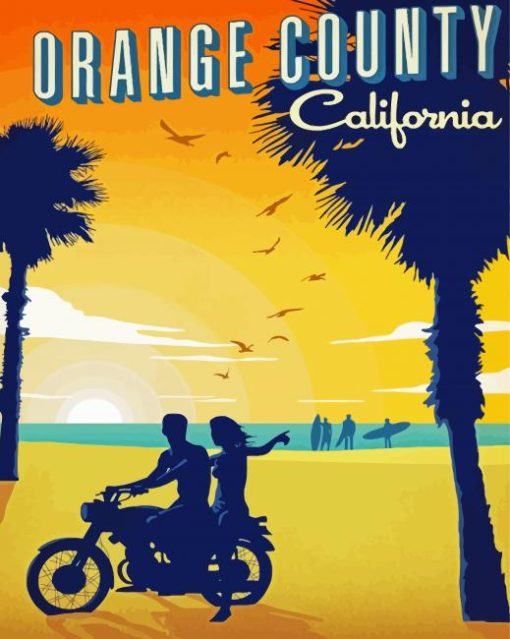 Orange County Poster Diamond Paintings