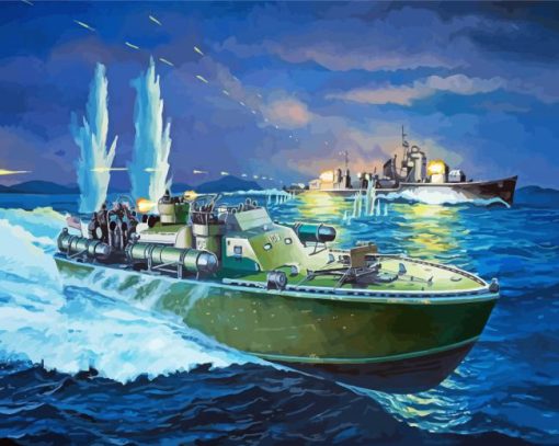Patrol Torpedo Pt 109 Diamond Paintings