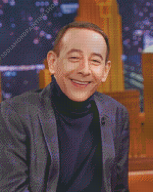 Paul Reubens Smiling Diamond Paintings