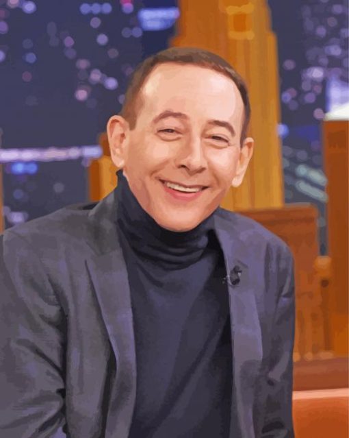 Paul Reubens Smiling Diamond Paintings