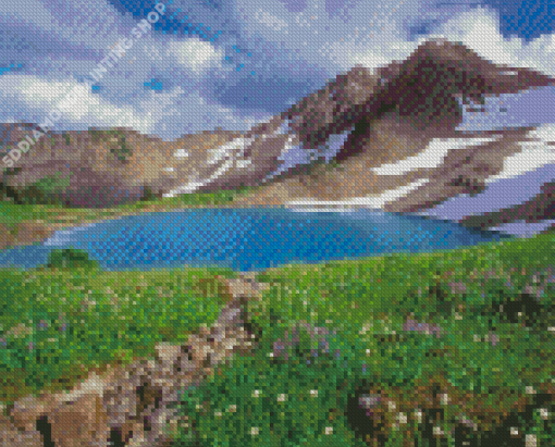 Peaceful Landscape Mountains Diamond Paintings