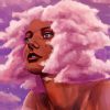 Pink Cloud Girl Diamond Painting