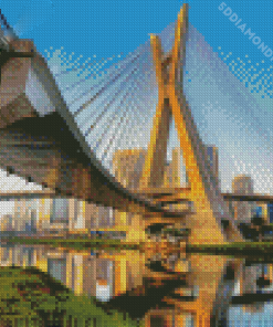 Ponte Octavio Frias De Oliveira Sao Paulo Diamond Paintings