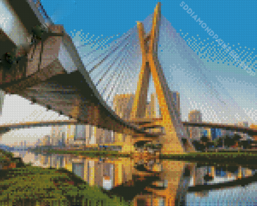 Ponte Octavio Frias De Oliveira Sao Paulo Diamond Paintings