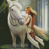 Princess With Horse Diamond Paintings