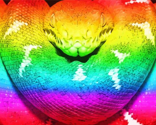 Rainbow Python Diamond Painting