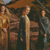 Rings Of Power Galadriel With Elrond And Gil Galad Diamond Paintings