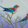 Roller Birds On Tree Diamond Painting