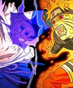 Sasuke Evil VS Naruto Diamond Paintings