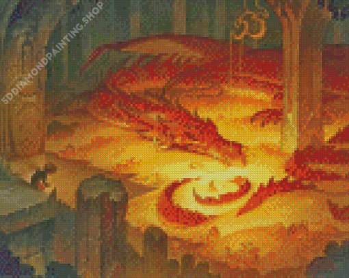 Smaug Dragon Lord Of The Rings Diamond Paintings