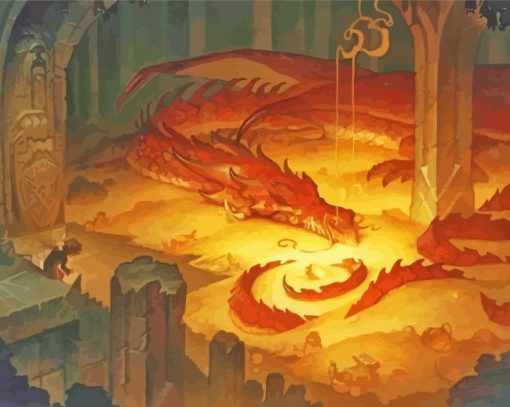 Smaug Dragon Lord Of The Rings Diamond Paintings