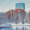 Snow Winter Boston Diamond Paintings