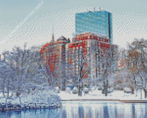 Snow Winter Boston Diamond Paintings