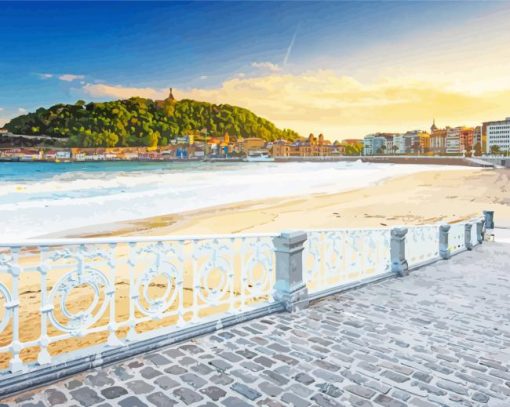 Spain San Sebastian Beach Diamond Paintings