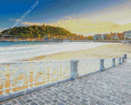 Spain San Sebastian Beach Diamond Paintings