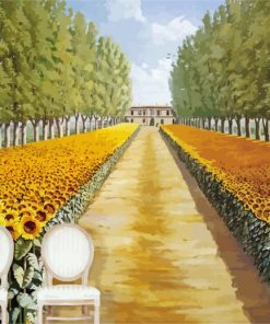 Sunflower Landscape Diamond Paintings