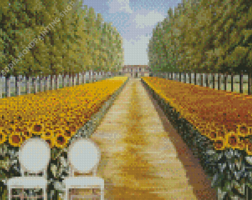 Sunflower Landscape Diamond Paintings