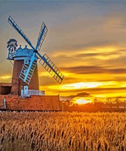 Sunset At Cley Next The Sea Diamond Paintings