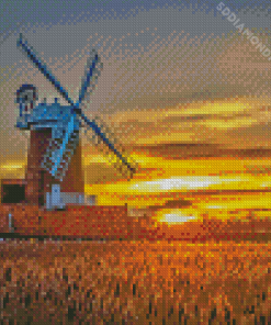 Sunset At Cley Next The Sea Diamond Paintings