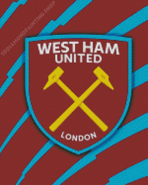 The Football Club West Ham Emblem Diamond Paintings