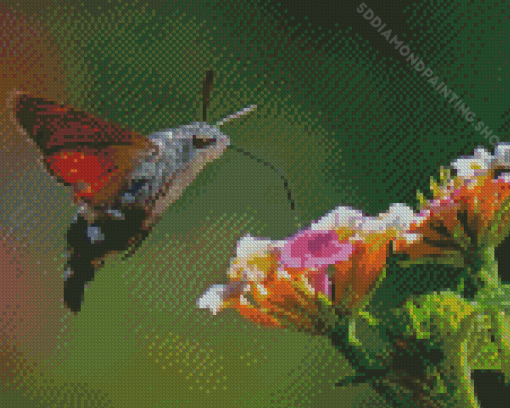 The Hummingbird Hawk Moth Insect Diamond Paintings