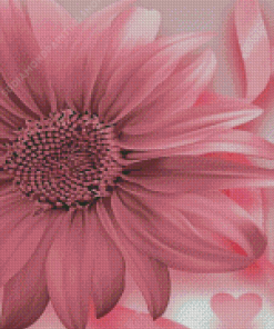 The Pink Sunflower Diamond Painting