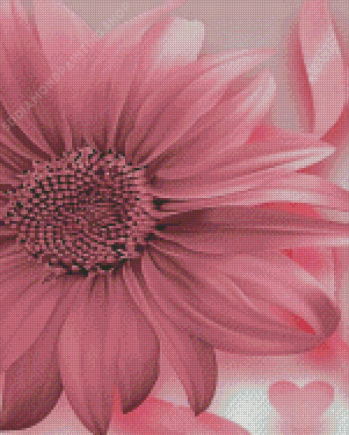 The Pink Sunflower Diamond Painting