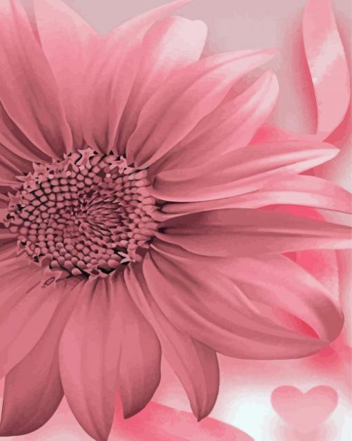 The Pink Sunflower Diamond Painting