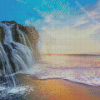 The Waterfall Beach Scenery Diamond Paintings