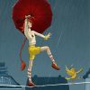 Tightrope Walker In The Rain Diamond Paintings