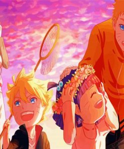 Uzumaki Naruto Family Anime Diamond Paintings