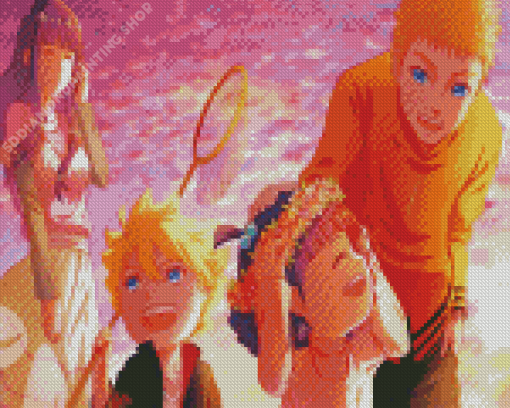 Uzumaki Naruto Family Anime Diamond Paintings